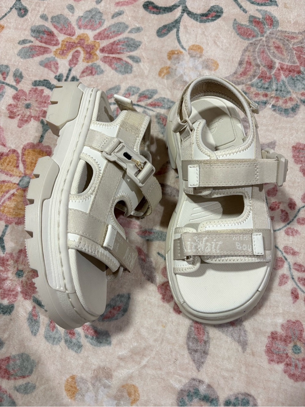 Dr. Martens Forster Ajax Cream Chunky Strap Wedding Sandals